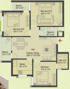Aakriti Olive - Floor plan