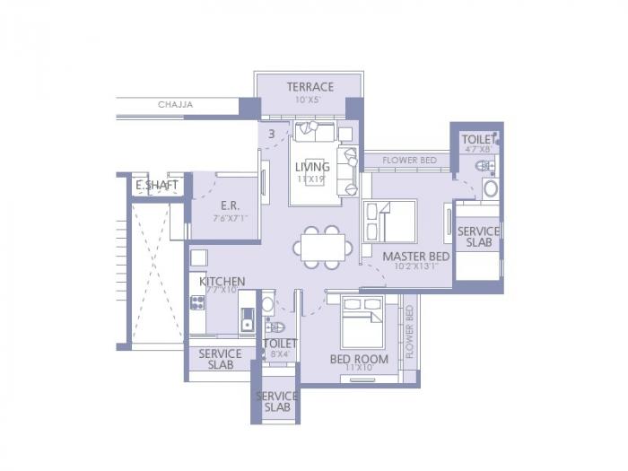 GeeCee Cloud 36 - Floor Plan