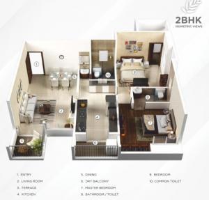Yashada Splendid Meadows - Floor plan