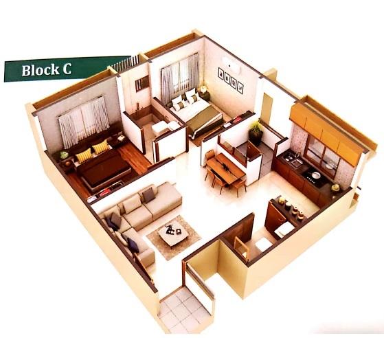 B R Kalash Enclave 3 - Floor Plan