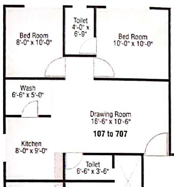 B R Kalash Enclave 3 - Floor Plan