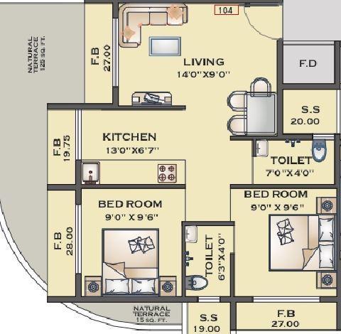 Krishna Apartment - Floor Plan