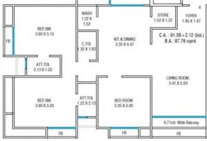 Dwarka Milestone Utsav - Floor plan