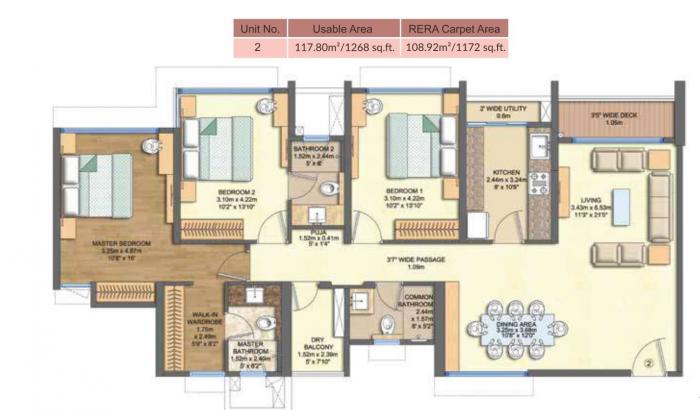 Courtyard Rozanne - Floor Plan