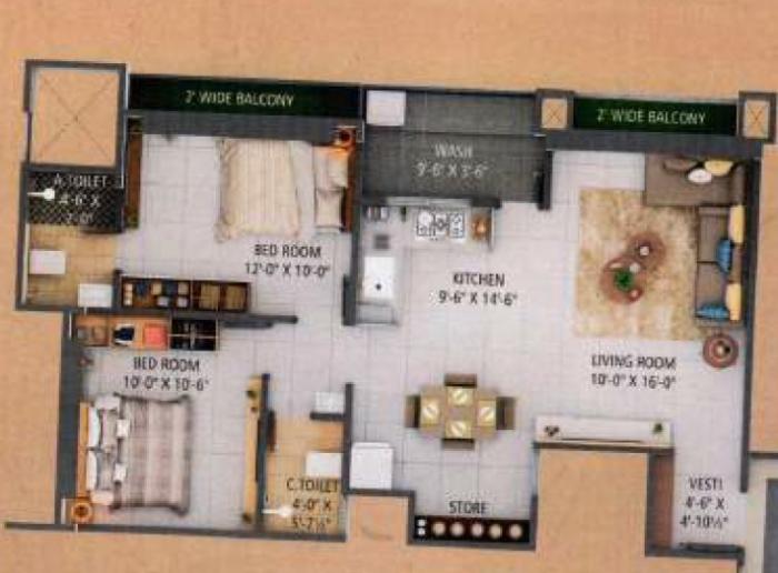 Soham Pride - Floor Plan