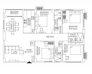 Elixir Apartment - Floor plan