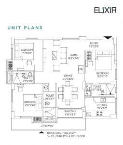 Elixir Apartment - Floor plan
