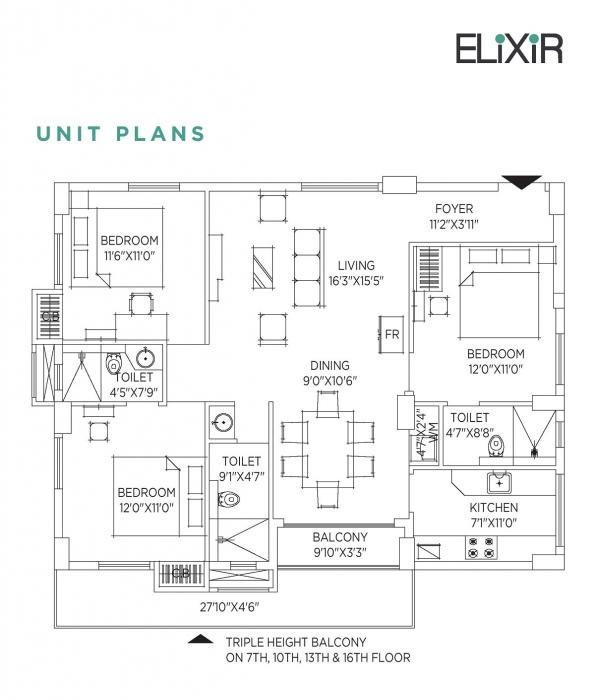 Elixir Apartment - Floor Plan
