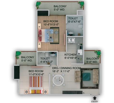 Supertech Cape Town - Floor Plan