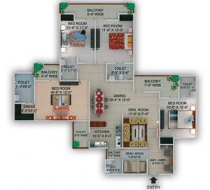 Supertech Cape Town - Floor plan