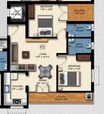 Green Kubera - Floor Plan
