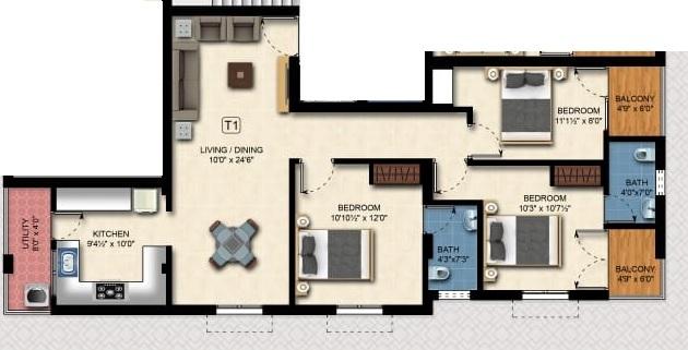 Green Kubera - Floor Plan