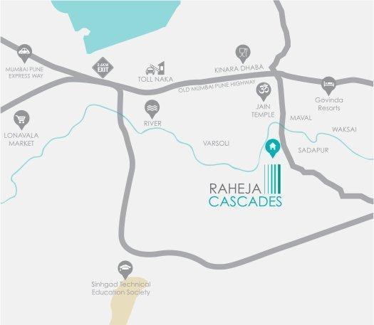 Raheja Cascade - Locality