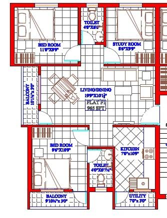 Oyester Chandra Pushpanjali - Floor Plan