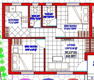 Oyester Chandra Pushpanjali - Floor plan