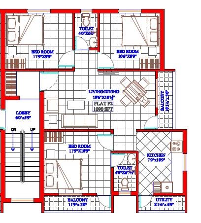 Oyester Chandra Pushpanjali - Floor Plan