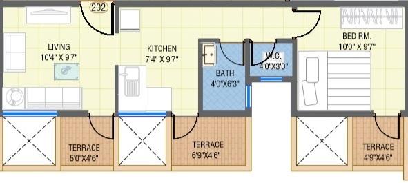 Sai Mohan Petals - Floor Plan