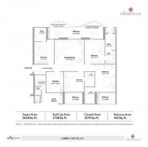 Unity The Amaryllis Phase II - Floor plan