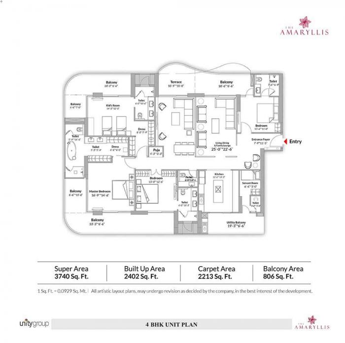 Unity The Amaryllis Phase II - Floor Plan