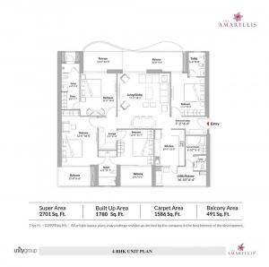 Unity The Amaryllis Phase III - Floor plan