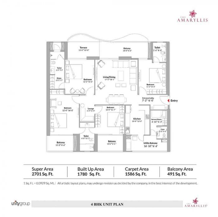 Unity The Amaryllis Phase III - Floor Plan