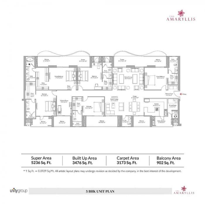 Unity The Amaryllis Phase II - Floor Plan