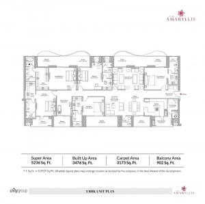 Unity The Amaryllis Phase III - Floor plan