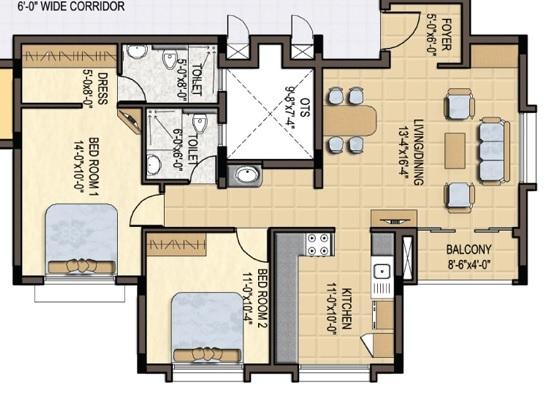Cordon Bleu Darshan - Floor Plan