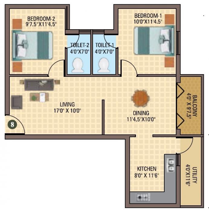 Sree Daksha Utkarsh - Floor Plan
