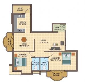 Sree Daksha Utkarsh - Floor plan