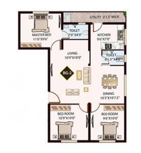 Techcons Blue Alpha - Floor Plan