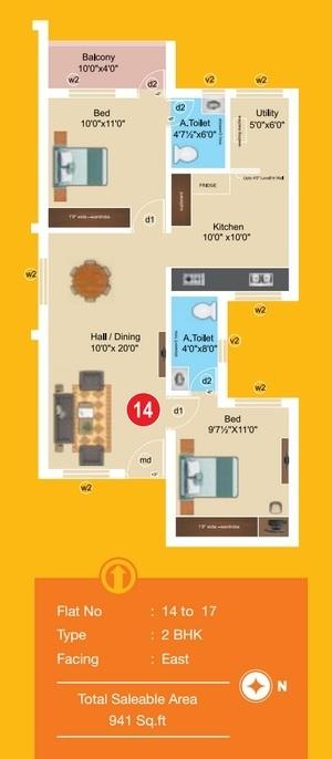 Sree Dakshas Aashritha - Floor Plan