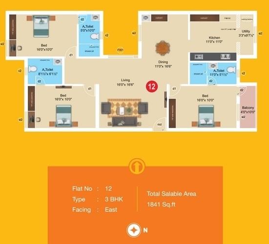 Sree Dakshas Aashritha - Floor Plan
