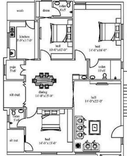 Sri Rams Enclave - Floor Plan