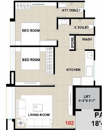 Vaishnodevi Residency - Floor Plan