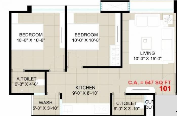 Vaishnodevi Residency - Floor Plan