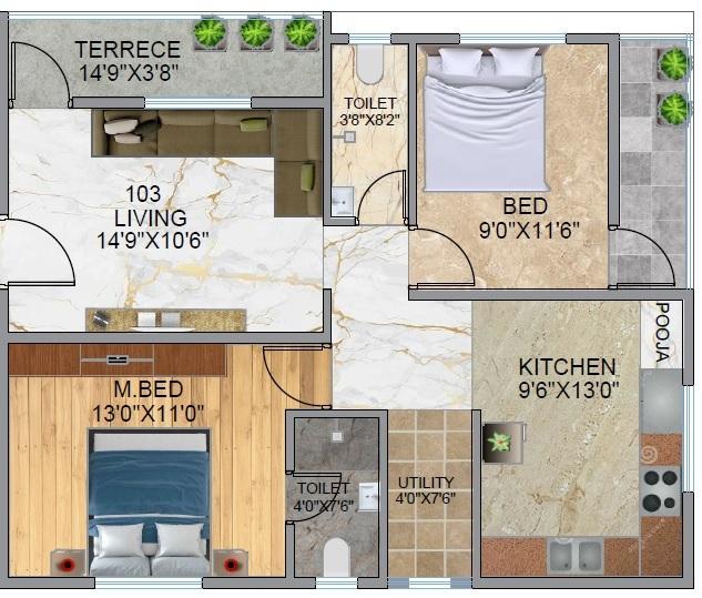 Diddi Ramalayam - Floor Plan