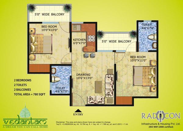 Radicon Vedantam - Floor Plan