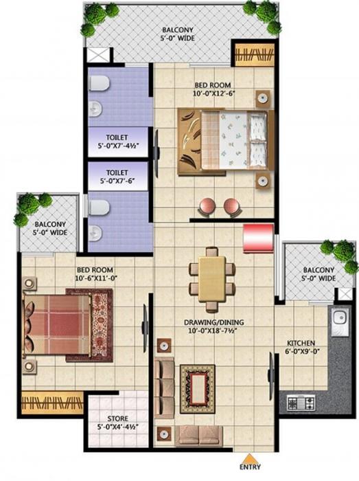 Techman Moti City - Floor Plan