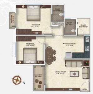 Aadhya Residency - Floor plan