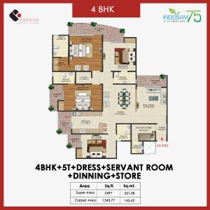 Indosam 75 - Floor plan