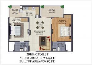 Ajnara Klock Tower - Floor plan