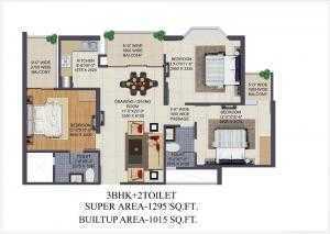 Ajnara Klock Tower - Floor plan