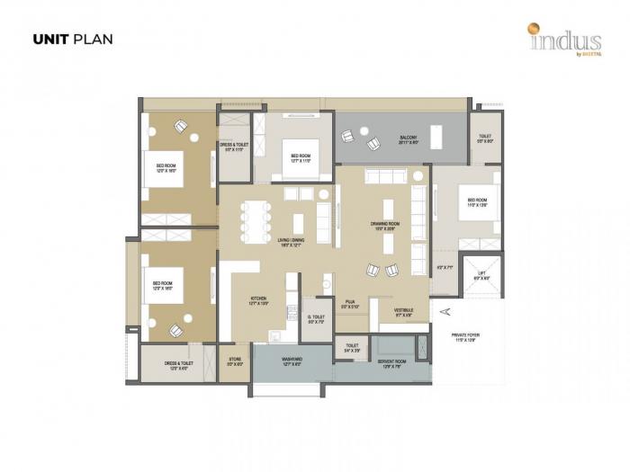 Sheetal The Indus - Floor Plan