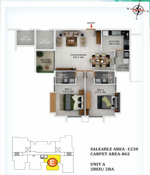 Siddhi Pranavam - Floor Plan