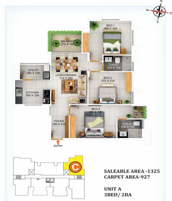 Siddhi Pranavam - Floor Plan