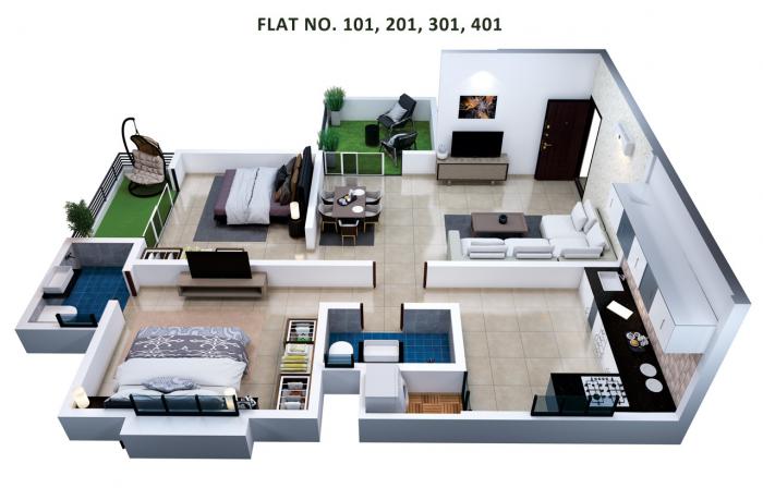 Gokuldham Height - Floor Plan