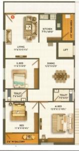 JSNR Sivika Nigam - Floor plan