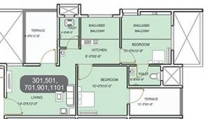 Aksha Elegance - Floor plan