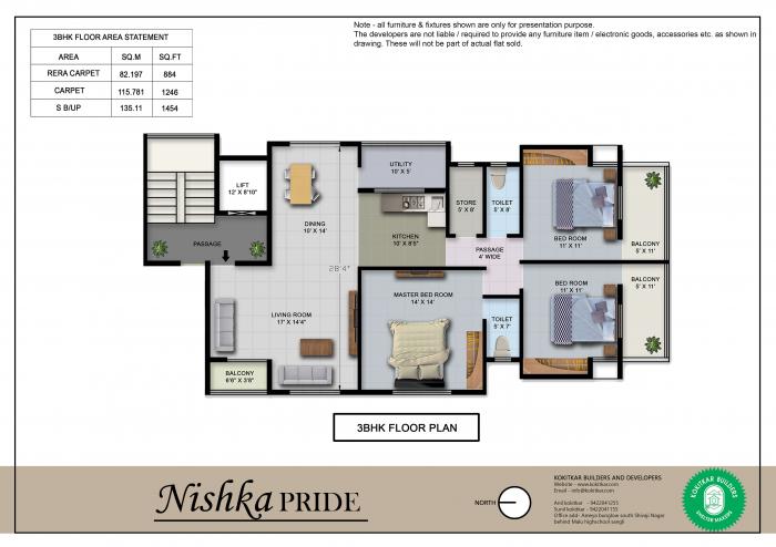 Kokitkar Nishka Pride - Floor Plan